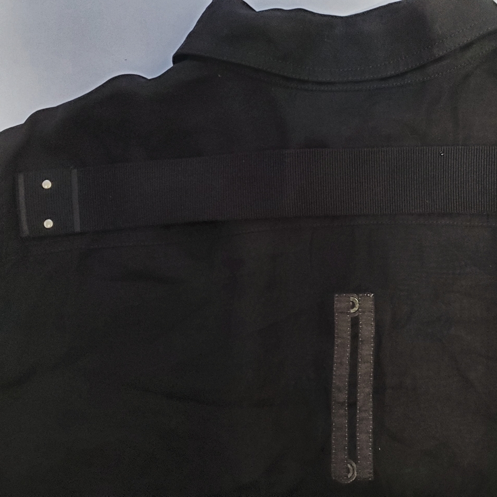 RICK OWENS : Black Cotton Outershirt Size: 50 - Picture 5 of 5